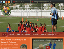 Tablet Screenshot of campusdefutbol.es